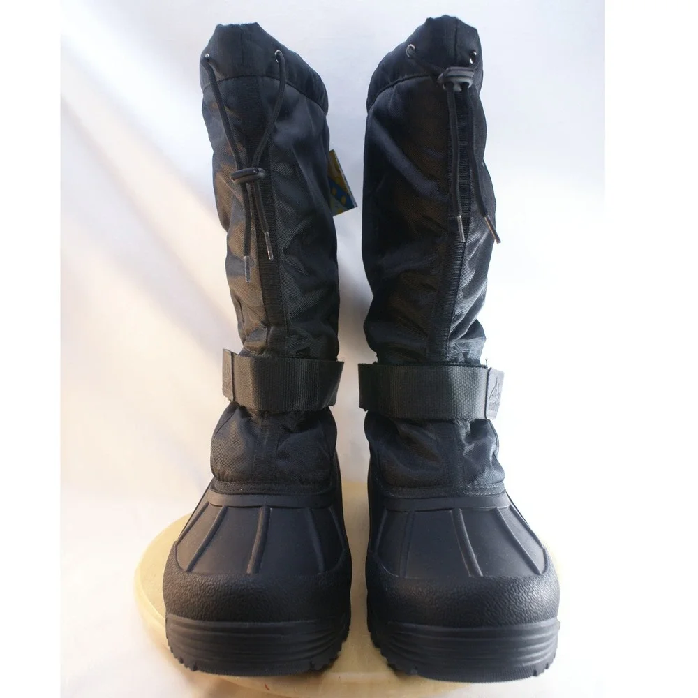 Nortiv8 Quebec-M  Black Insulated Snow Boots 3M Thinsulate Water Resistant 15